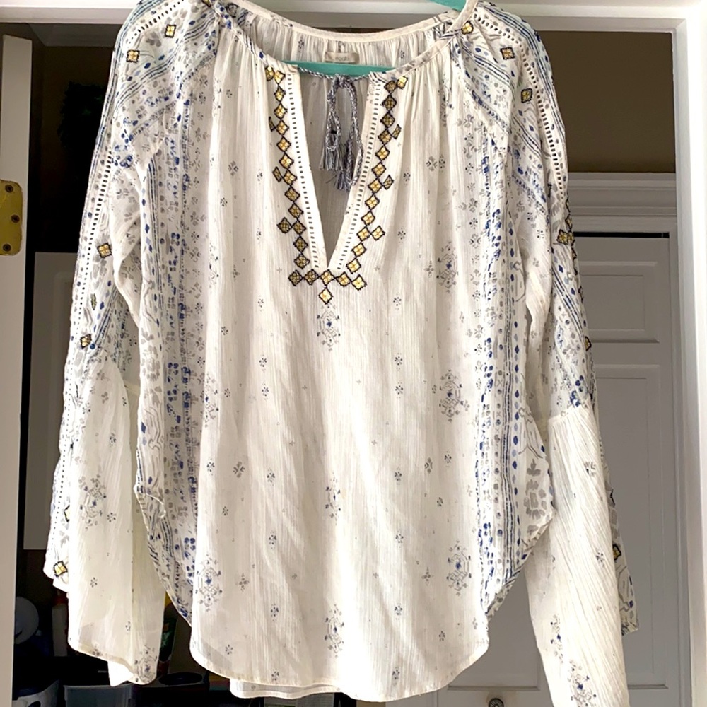 Anthropologie Ecote beautiful peasant shirt